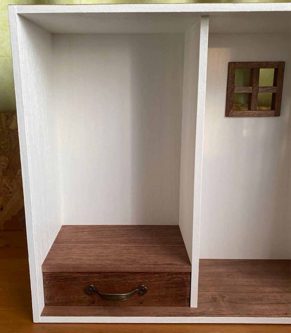 ❤︎おうち型人形用木製収納ケース　ブライスアイシードールパオラドール　クローゼット