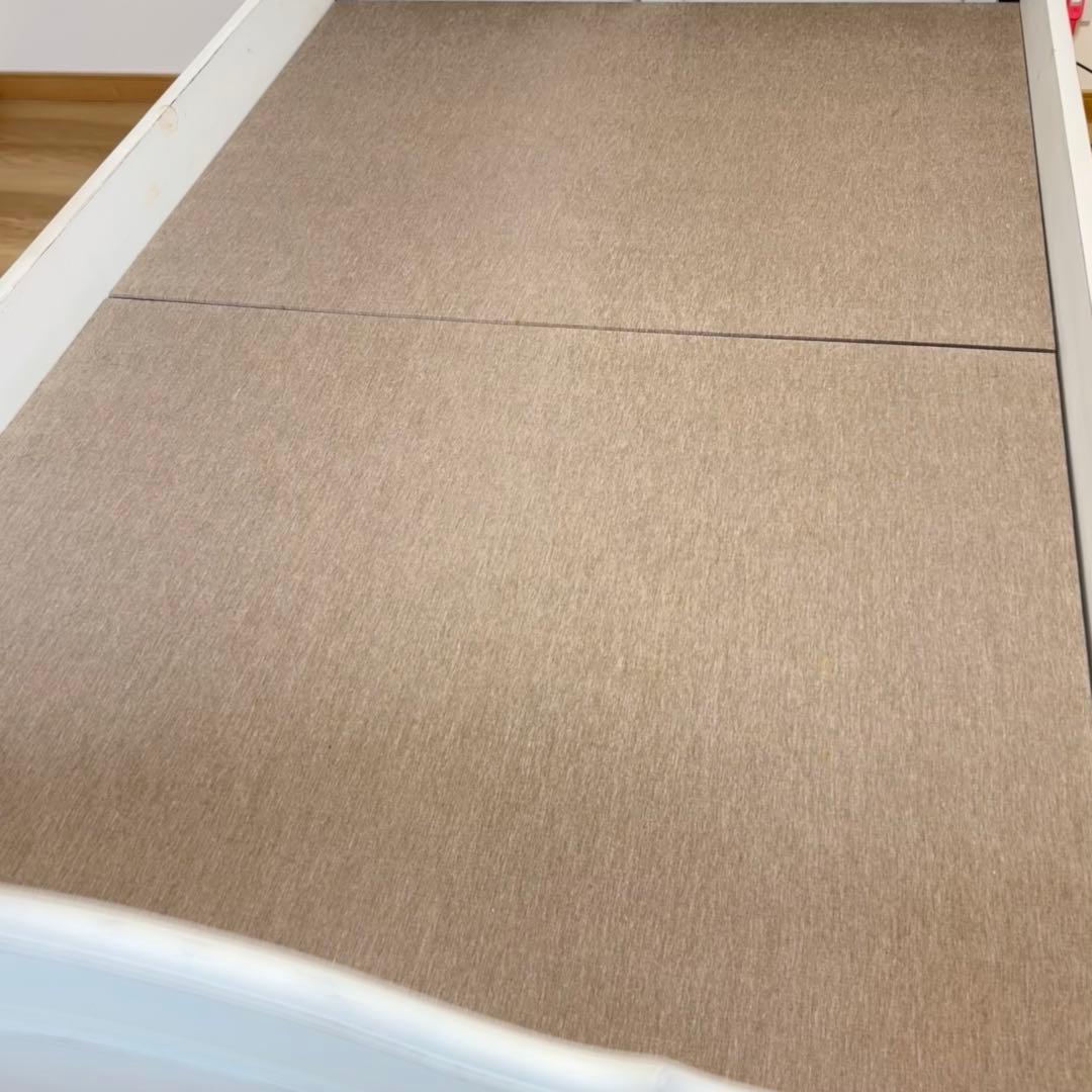 フランス　カントリーコーナー　セミダブル　ベッドフレーム　シャビーシック