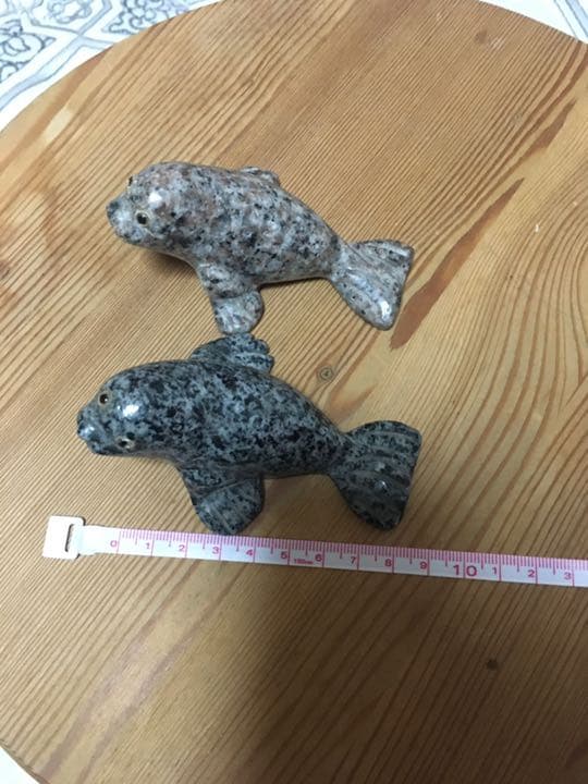 ⭐️天然石⭐️彫刻⭐️ペンギン⭐️カバ⭐️犬⭐️オットセイ⭐️