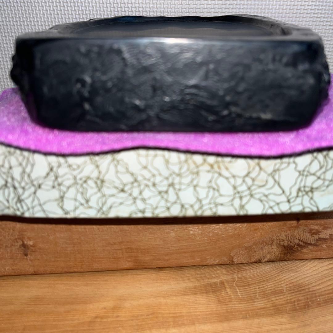 ⭕️雨畑硯　峯硯堂本舗　山梨県鰍沢　現代の名工　雨宮峯硯　21cm超え　2kg超え