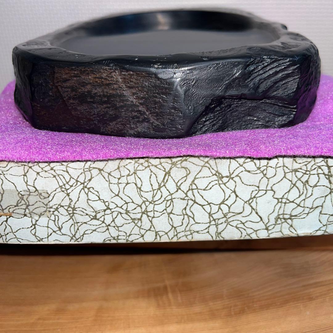 ⭕️雨畑硯　峯硯堂本舗　山梨県鰍沢　現代の名工　雨宮峯硯　21cm超え　2kg超え