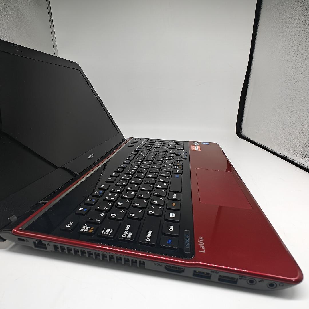 【LAVIE】LS700 高速i7 SSD256GB 8GB レッドノートPC