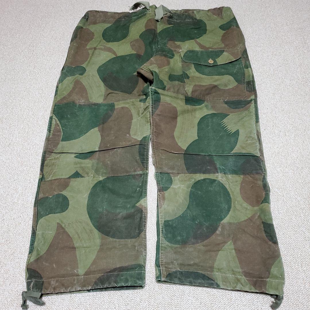 売り切り値下げ中　ベルギー軍　ブラッシュストロークカモパンツ　前期　50s