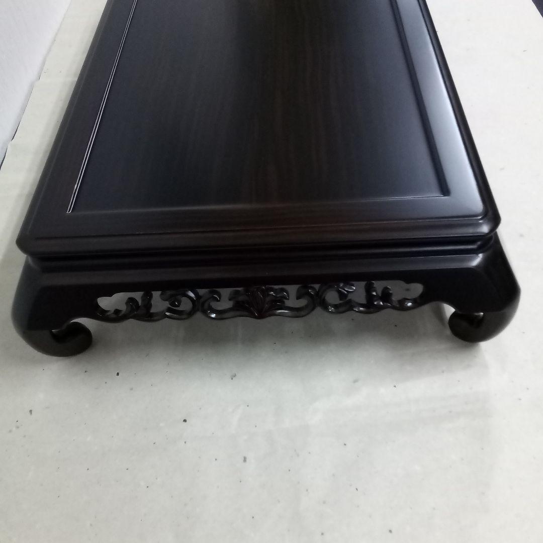 黒檀猫足唐草花台