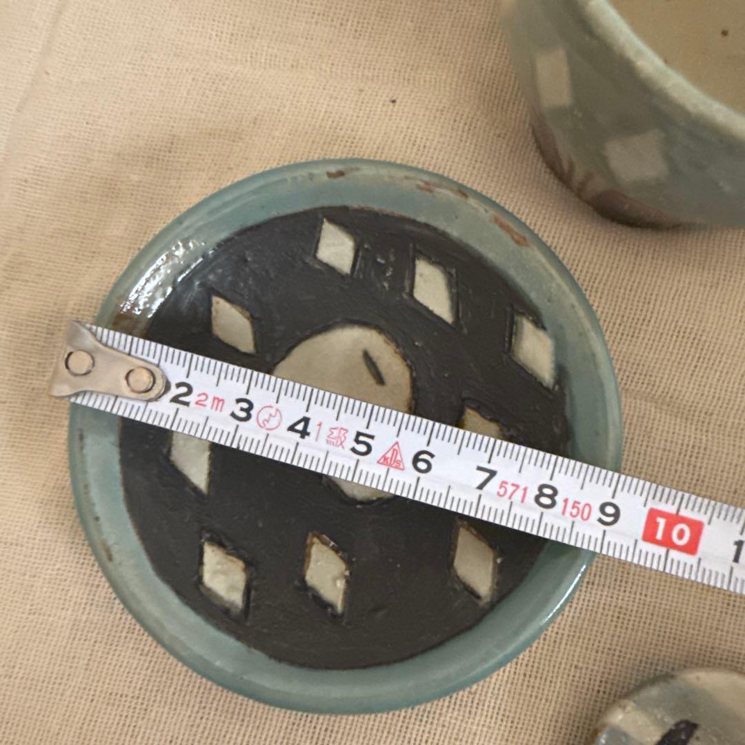 香月舎⭐︎ドクロ⭐︎小皿3枚と箸置きセット