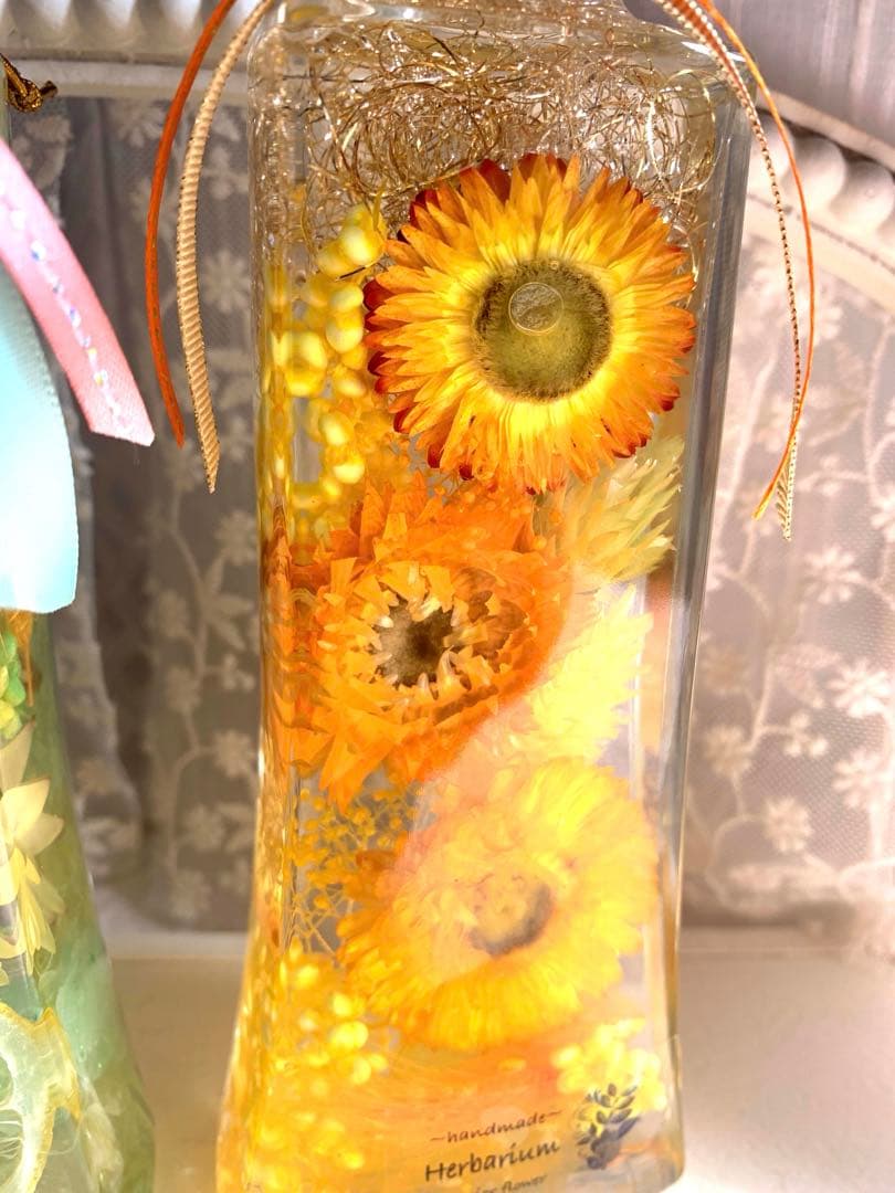 HANDMADE ハーバリウム　レモン　2本セット