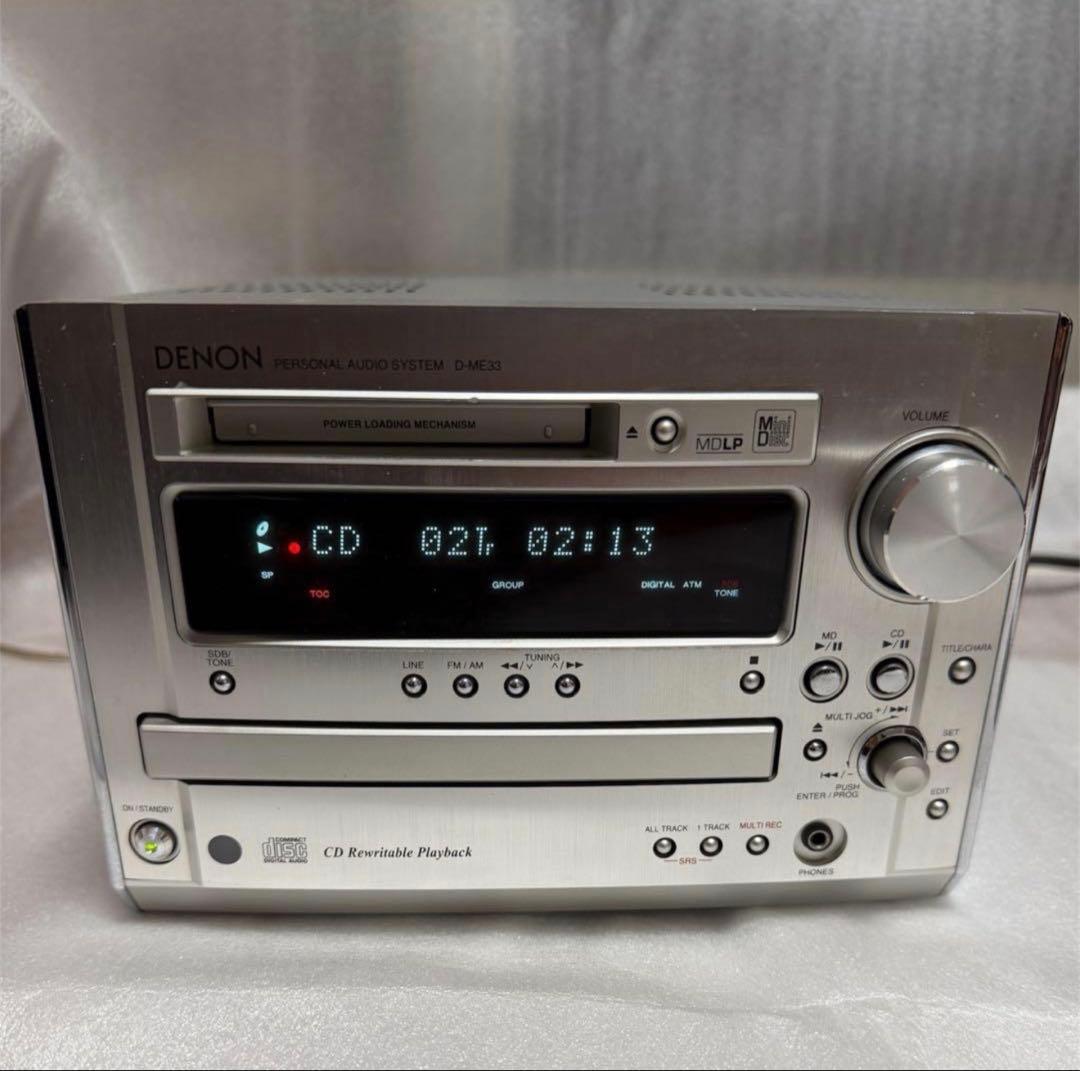 DENON D-ME33 CD/MD システムコンポ 動作良好です
