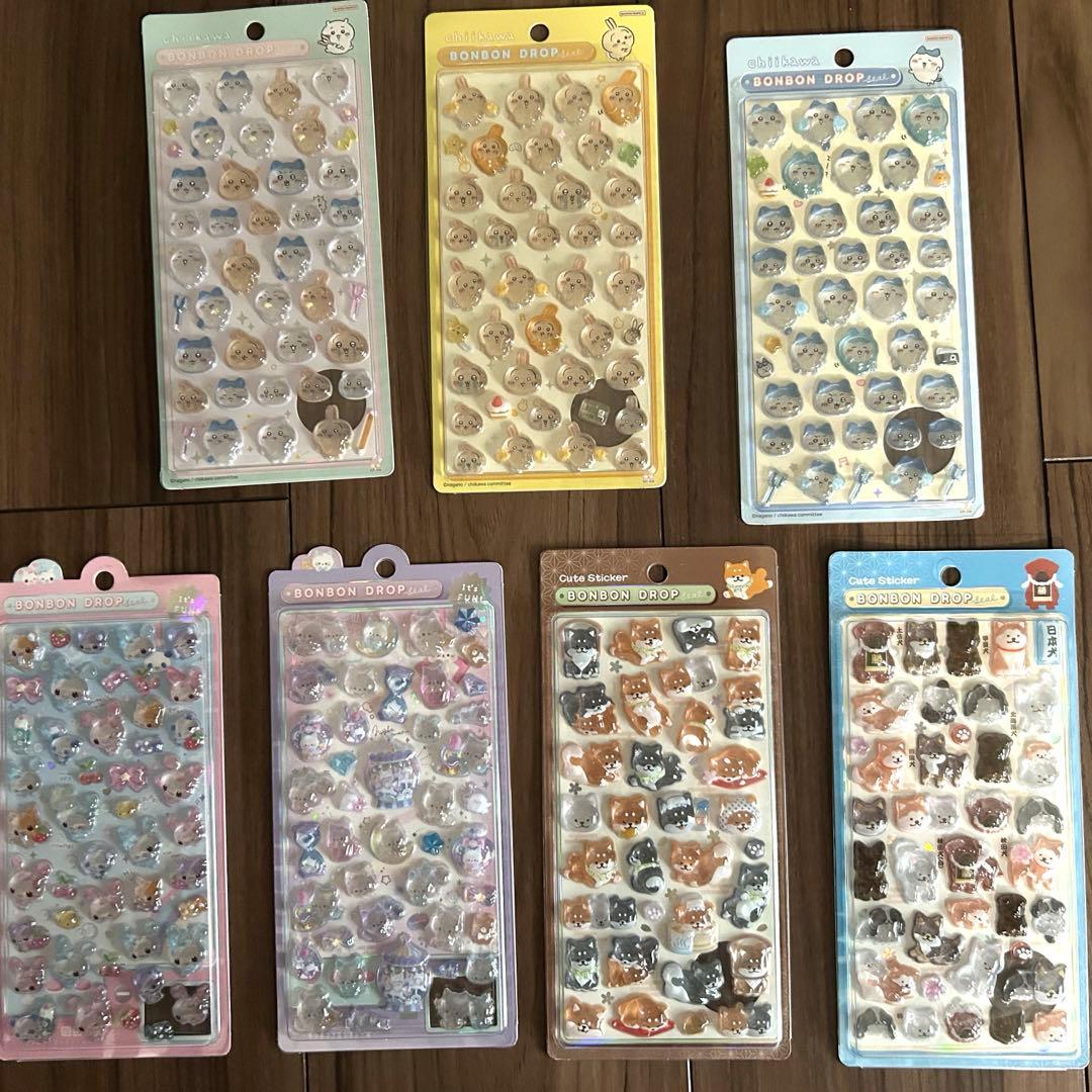 シールまとめ売り　ボンボンドロップ　うるちゅる　コットンパフィなど　19枚セット