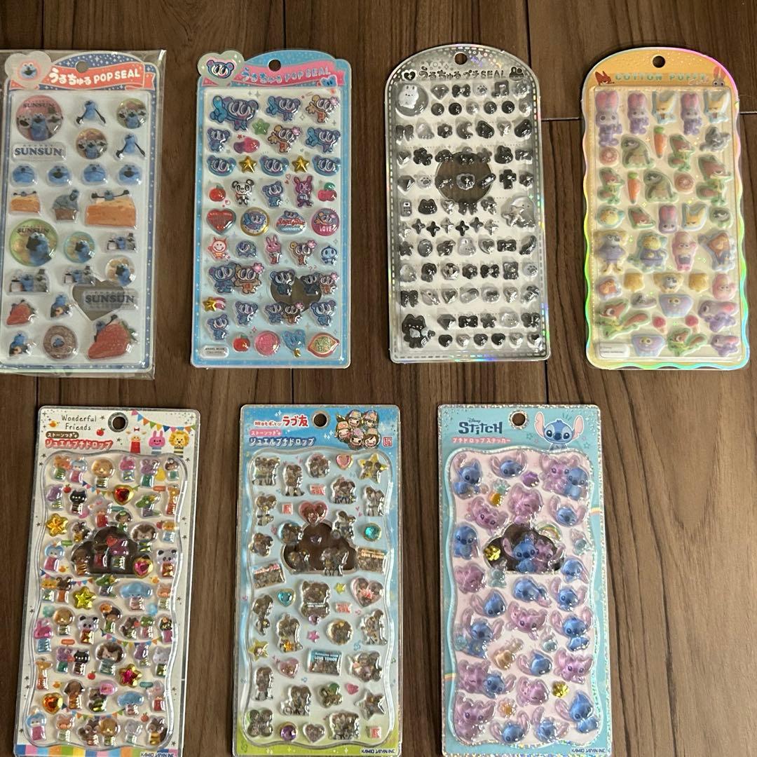 シールまとめ売り　ボンボンドロップ　うるちゅる　コットンパフィなど　19枚セット