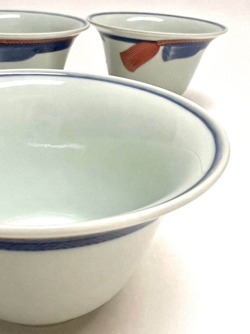 今右衛門窯　紐絵組小鉢　5個セット