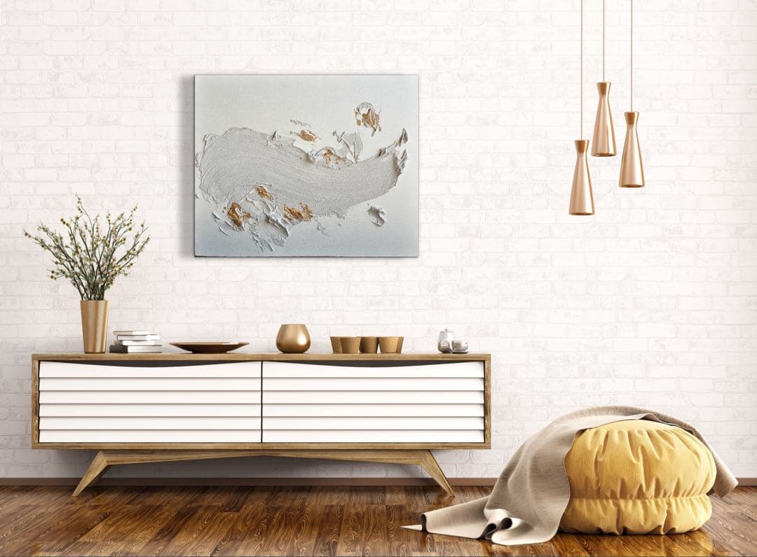 現代アート　65×53㎝　テクスチャーアート　モダン　絵画　抽象画　アートパネル