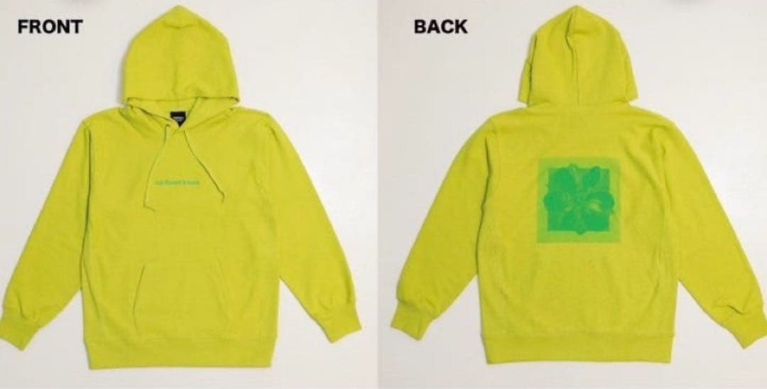 藤井風 my flower's hereフーディー Sサイズ フレッシュグリーン