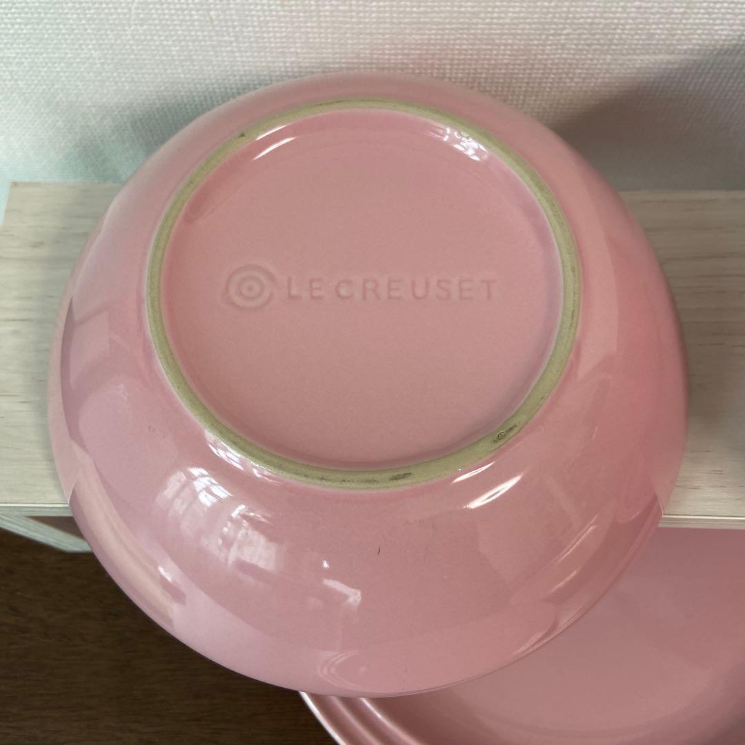 ル・クルーゼ　お皿　ピンク　計7枚
