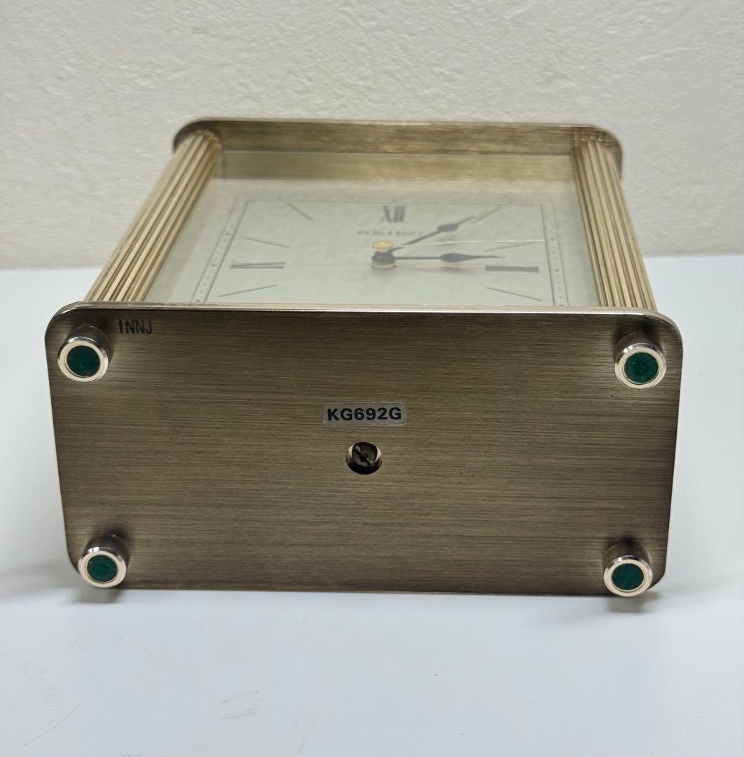 SEIKO セイコー クォーツ 置き時計 キャリッジクロック KG692G