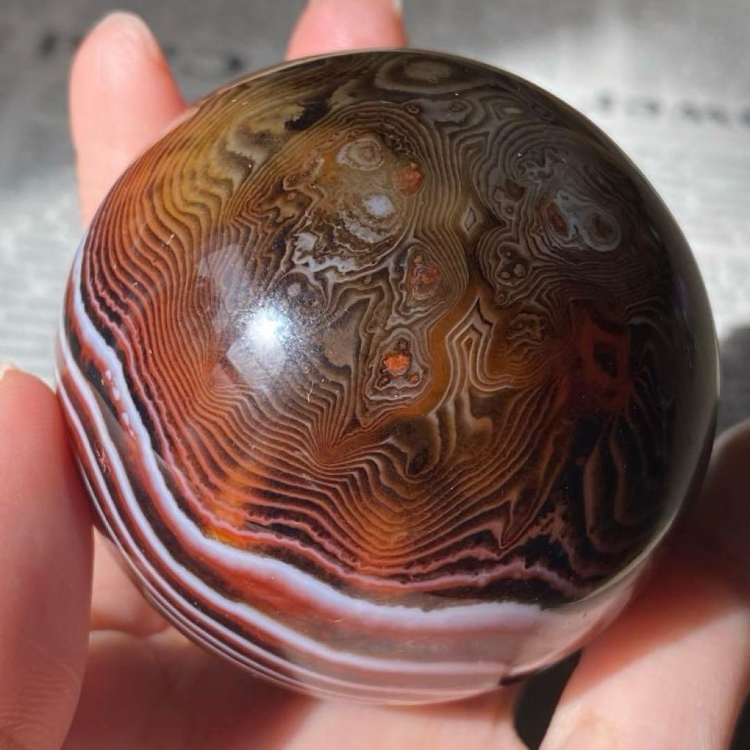 個性的！❁⃘ サードニクス(サードオニキス) 天然石 パワーストーン スフィア