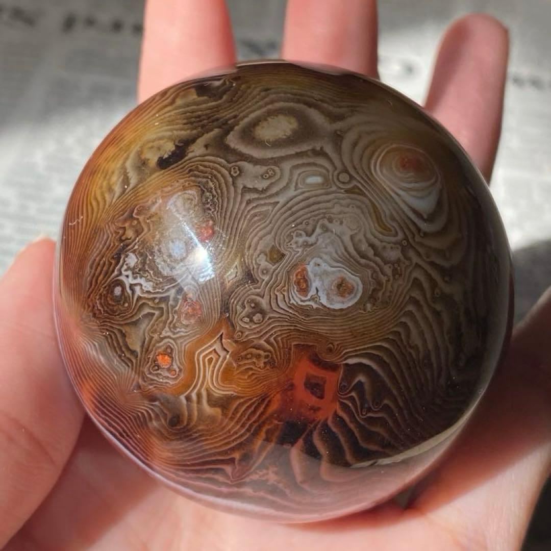 個性的！❁⃘ サードニクス(サードオニキス) 天然石 パワーストーン スフィア