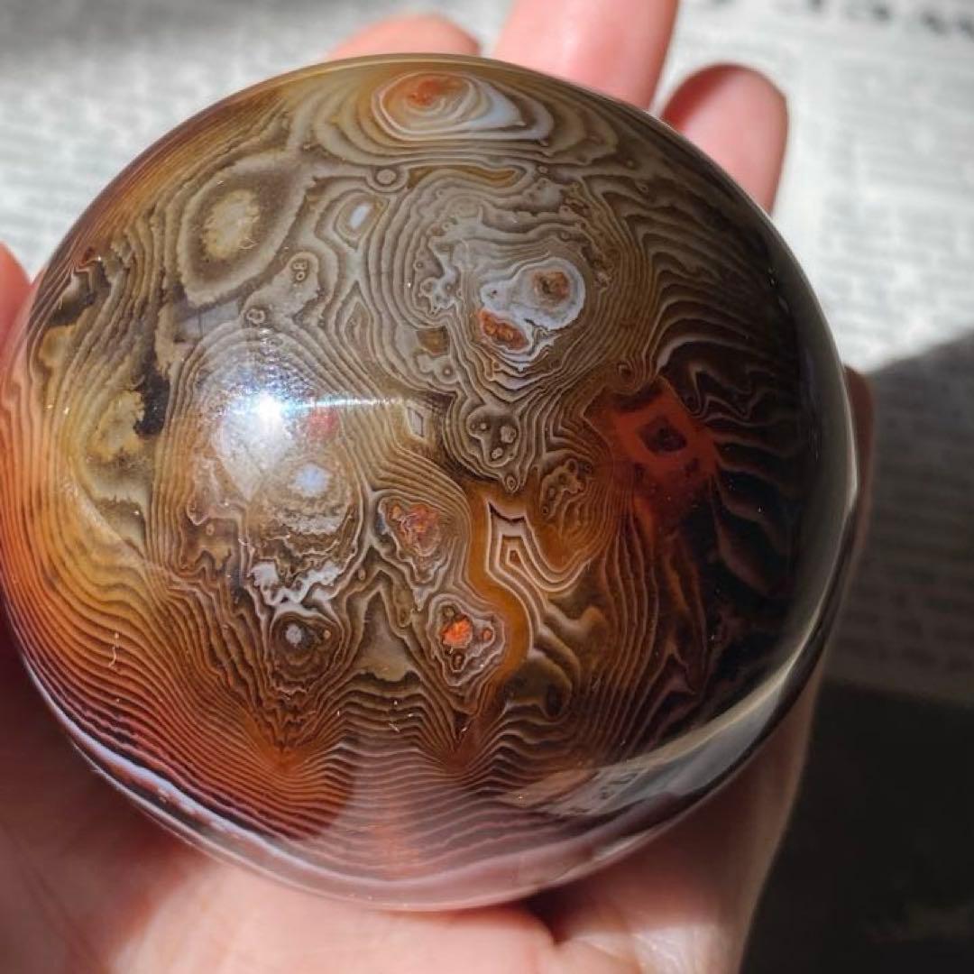 個性的！❁⃘ サードニクス(サードオニキス) 天然石 パワーストーン スフィア