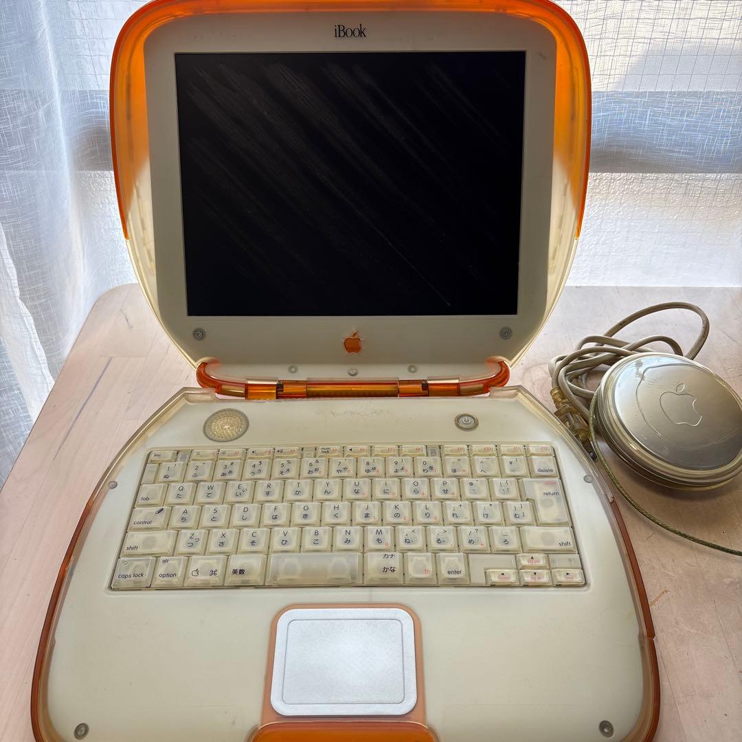 iBook G3 クラムシェル（タンジェリン）＆ ヨーヨー型アダプター セット