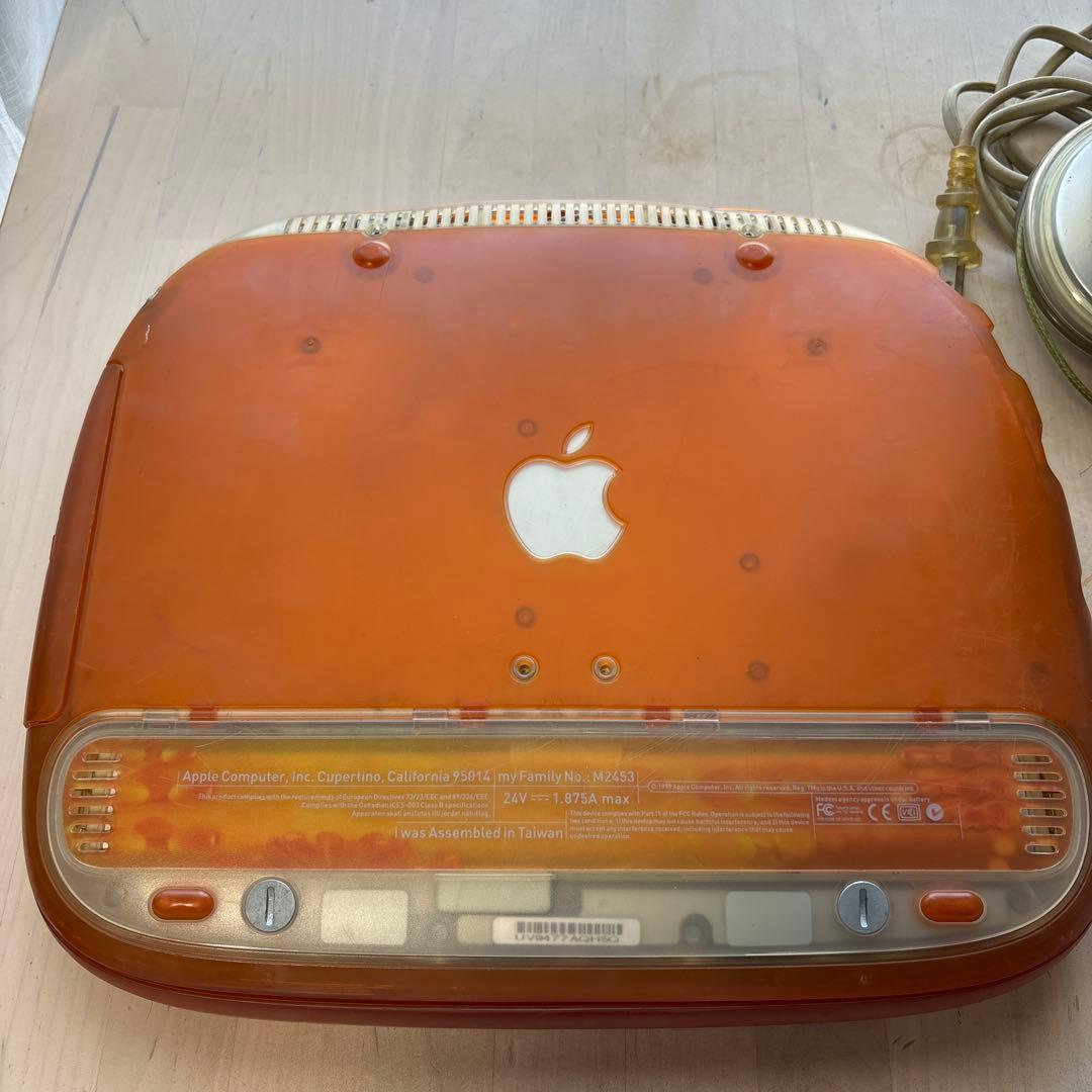 iBook G3 クラムシェル（タンジェリン）＆ ヨーヨー型アダプター セット