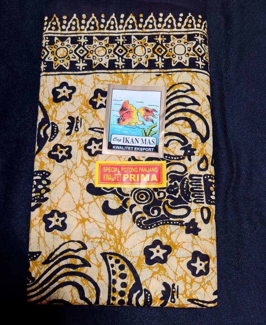 最後の1枚　薄いお色の【クリームイエロー】♡1個のお値段です　バティック バリ島