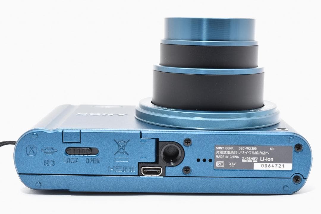 《 美品 》ソニー　SONY Cyber-shot DSC-WX300 ブルー