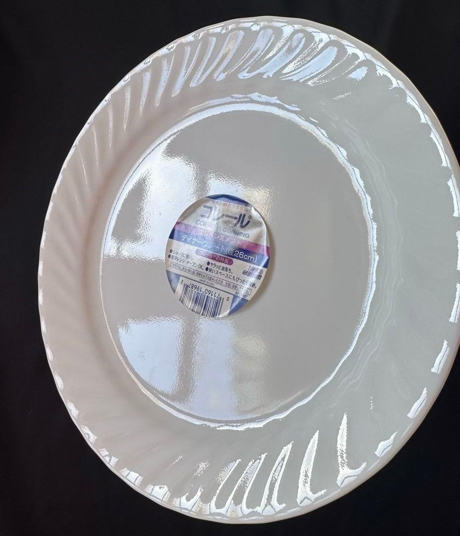 【新品未使用シール付】corelle 皿　ディナープレート　26㎝　6枚
