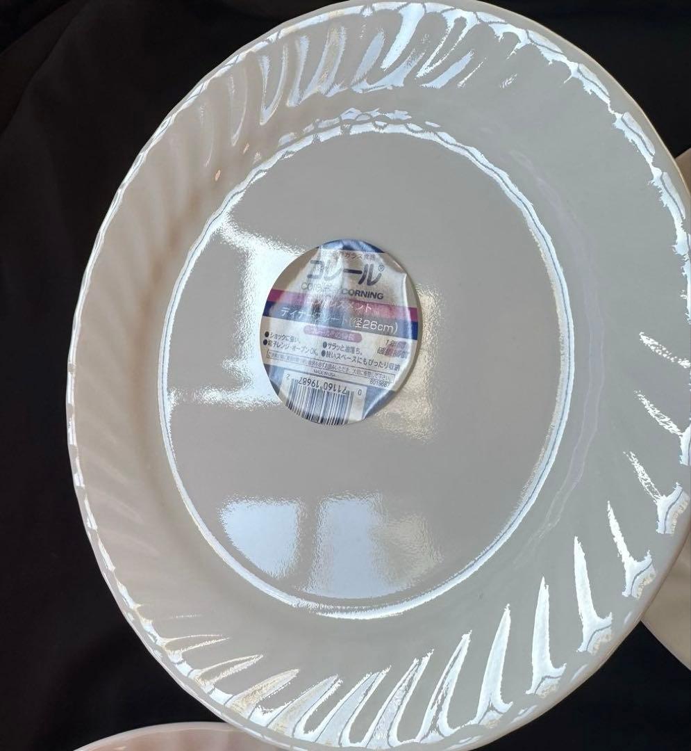 【新品未使用シール付】corelle 皿　ディナープレート　26㎝　6枚