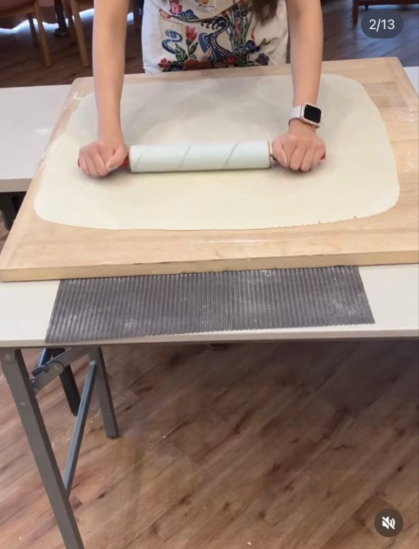 簡単にお蕎麦が打てるエンボスローラー