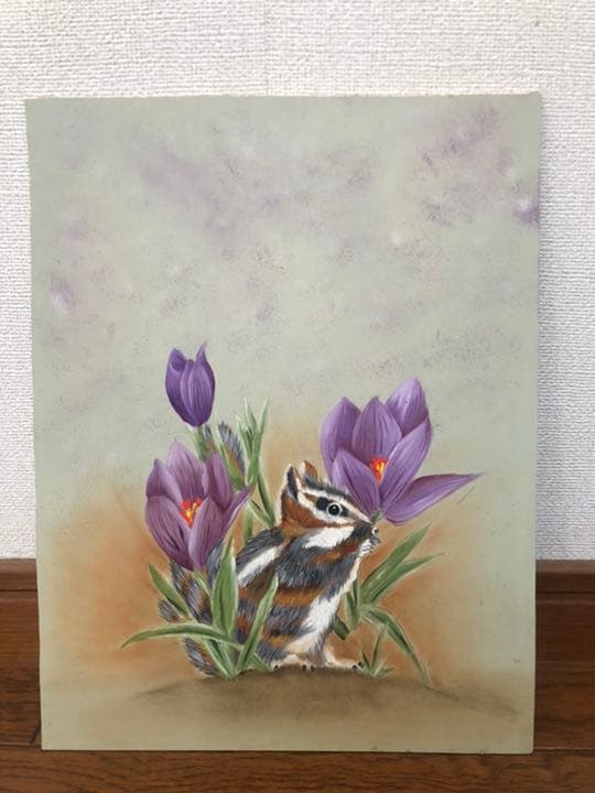 トールペイント 額縁付きアート　5枚セット