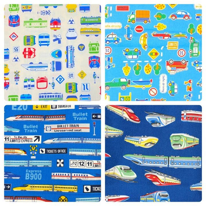 【名前刺繍無料サービス】入園入学セット〈オーダー受付〉男の子のりもの柄