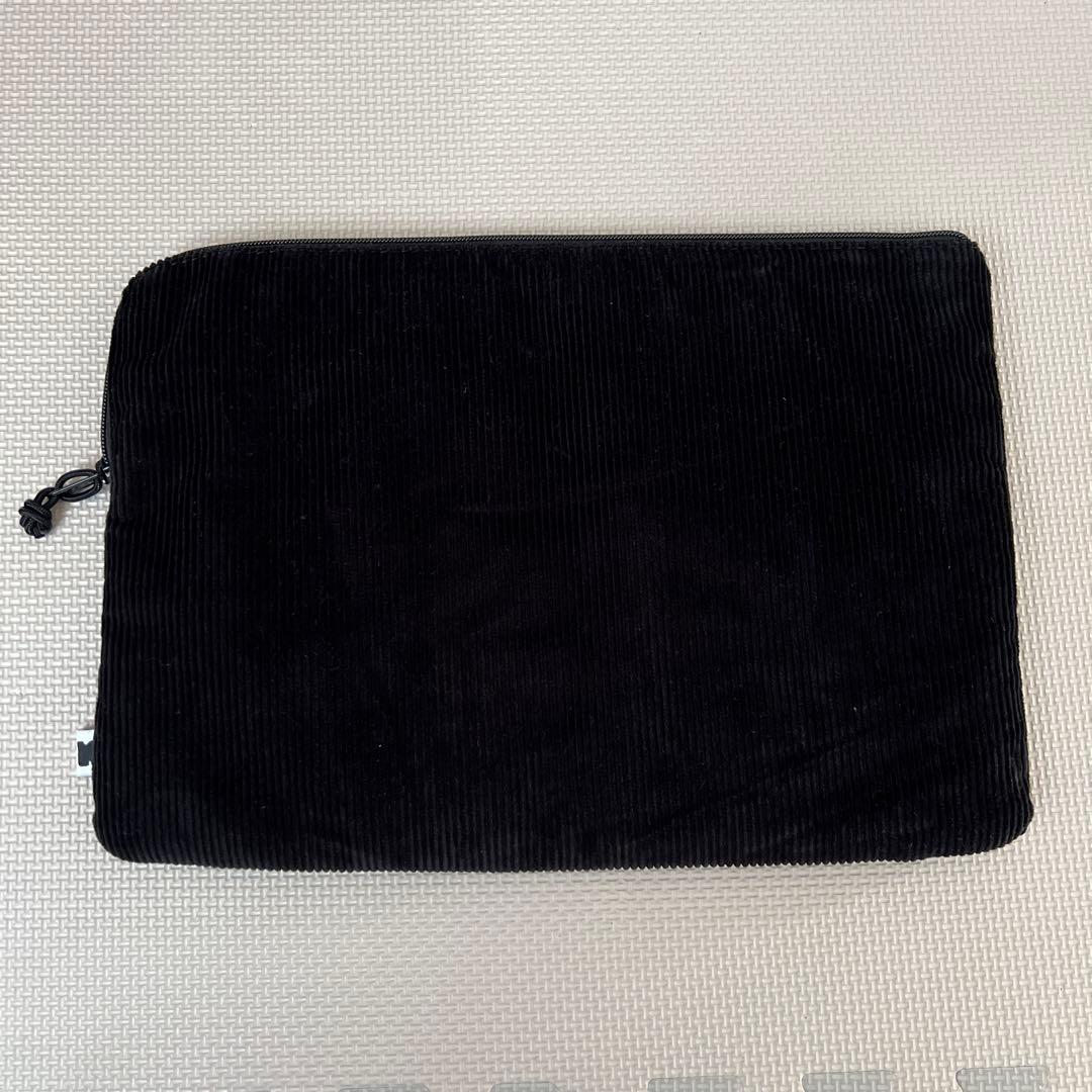 naptime コーデュロイクラッチバッグ　BLACK