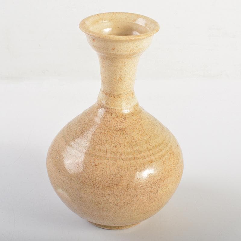 朝鮮美術　李朝　高麗白磁　碗口瓶　V　R7439