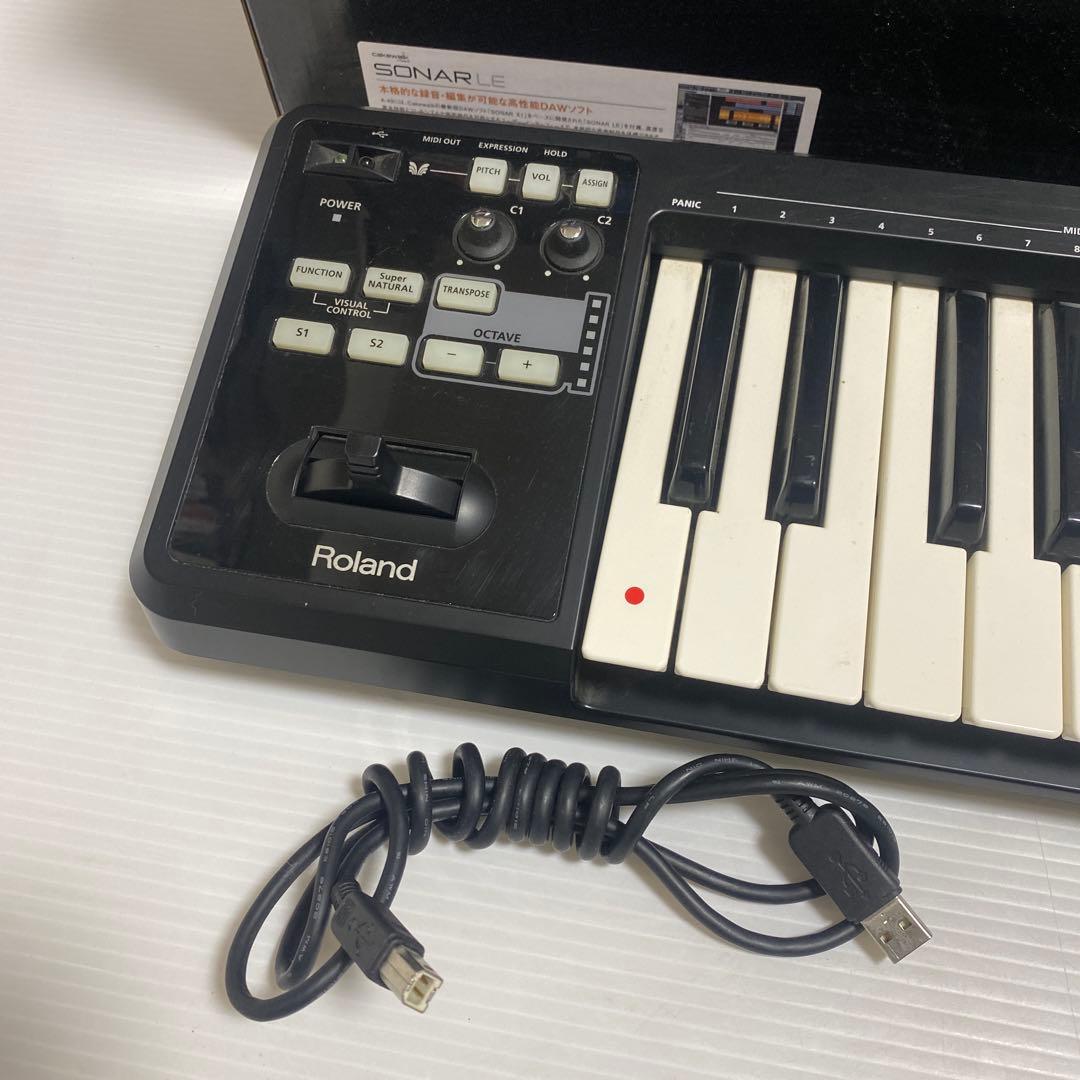 Roland A-49 MIDIキーボードコントローラー ブラック 中古