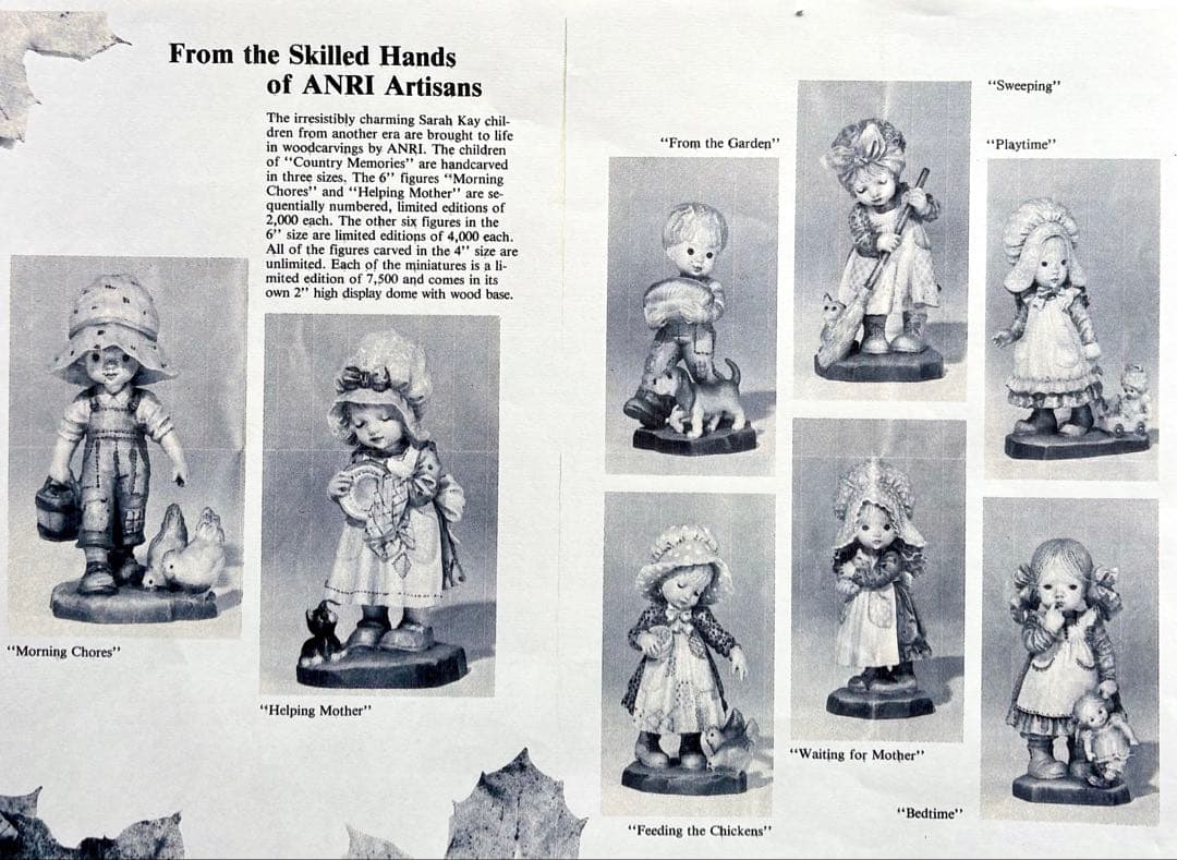 アンリ人形 ANRI サラ・ケイ　16㎝　【Morning Chores】