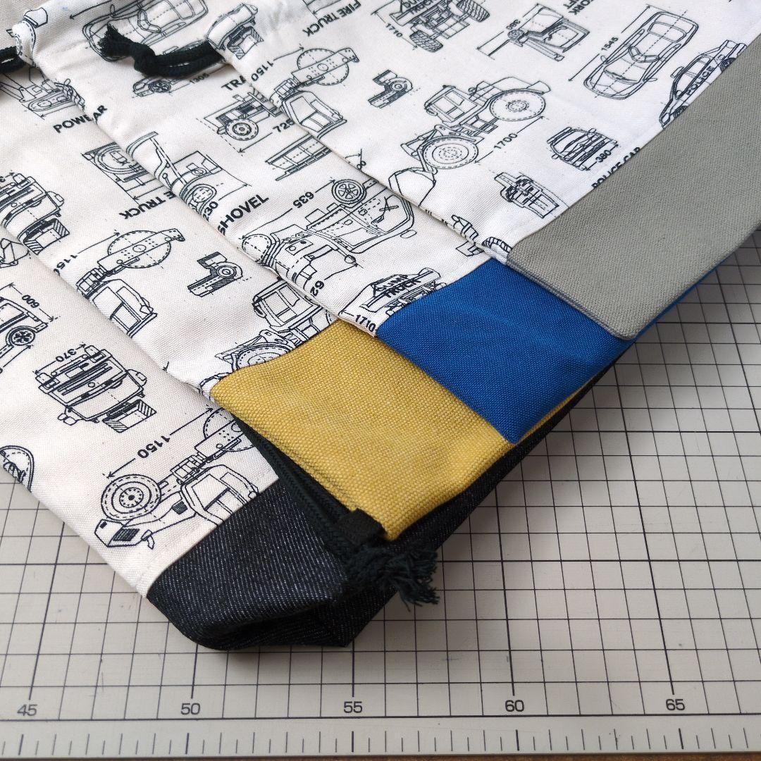 N　車　自動車設計図　男の子　入園　入学　オーダー