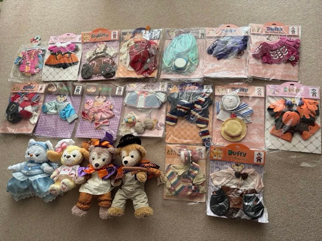 ダッフィー ぬいぐるみと衣装セット