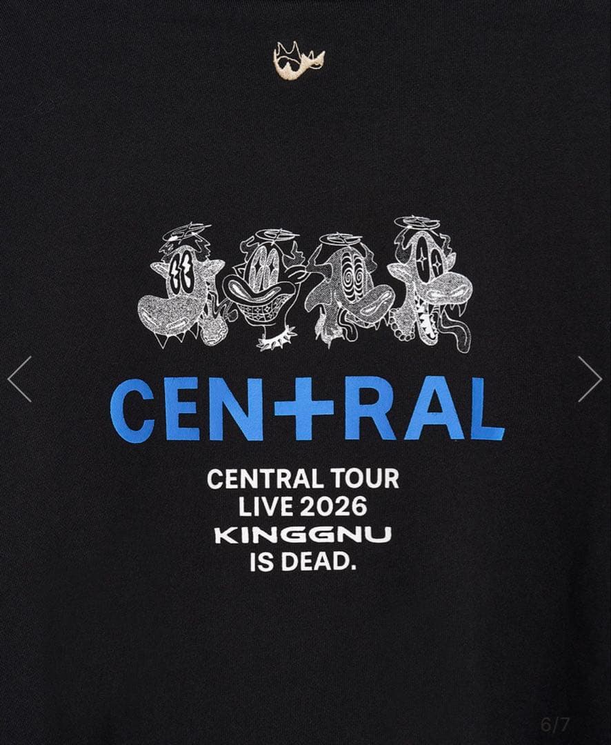 King Gnu KG IS DEAD HOODIE [ブラック] サイズS