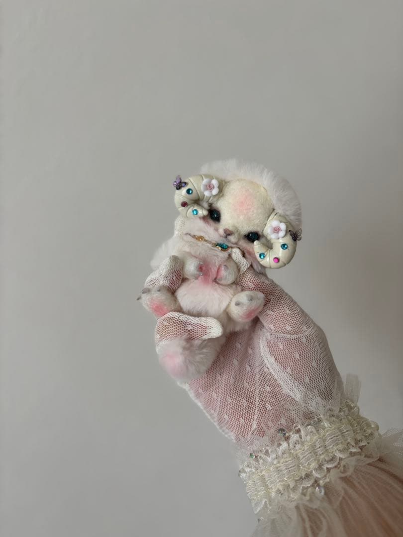 アートドール　花羊幻獣46 羊毛フェルト