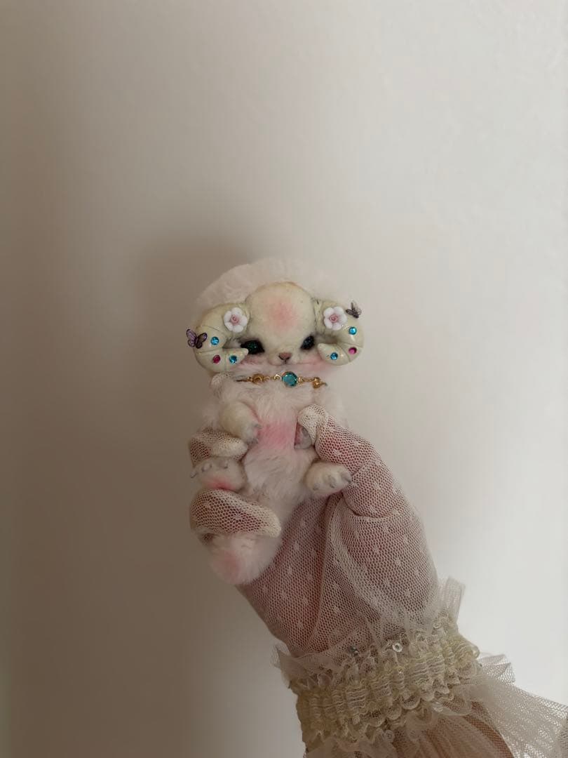 アートドール　花羊幻獣46 羊毛フェルト
