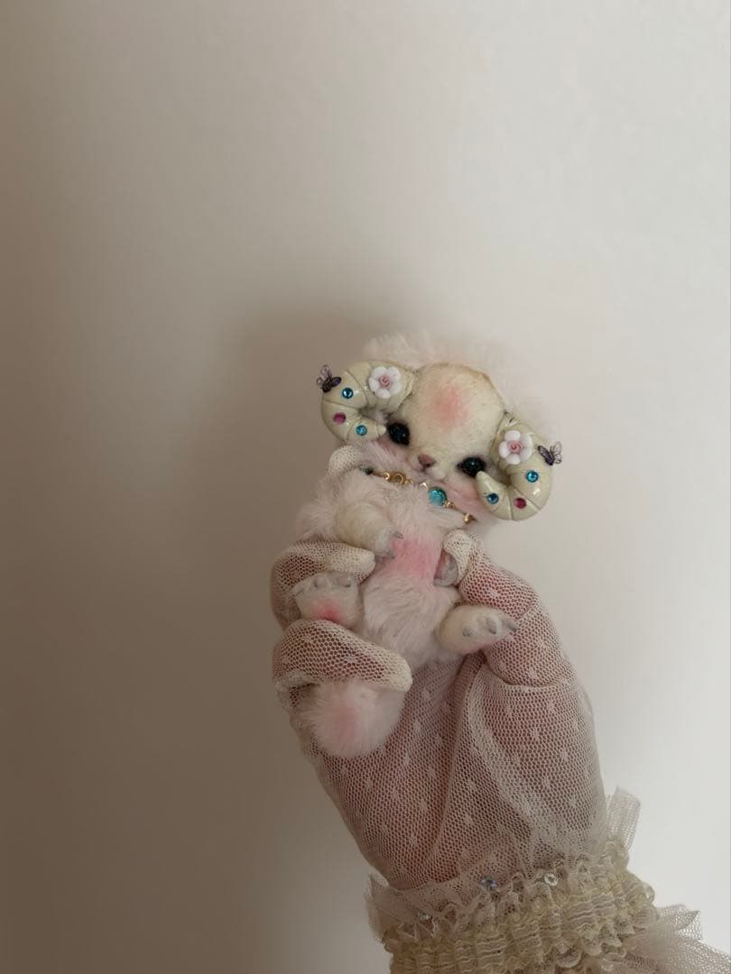アートドール　花羊幻獣46 羊毛フェルト