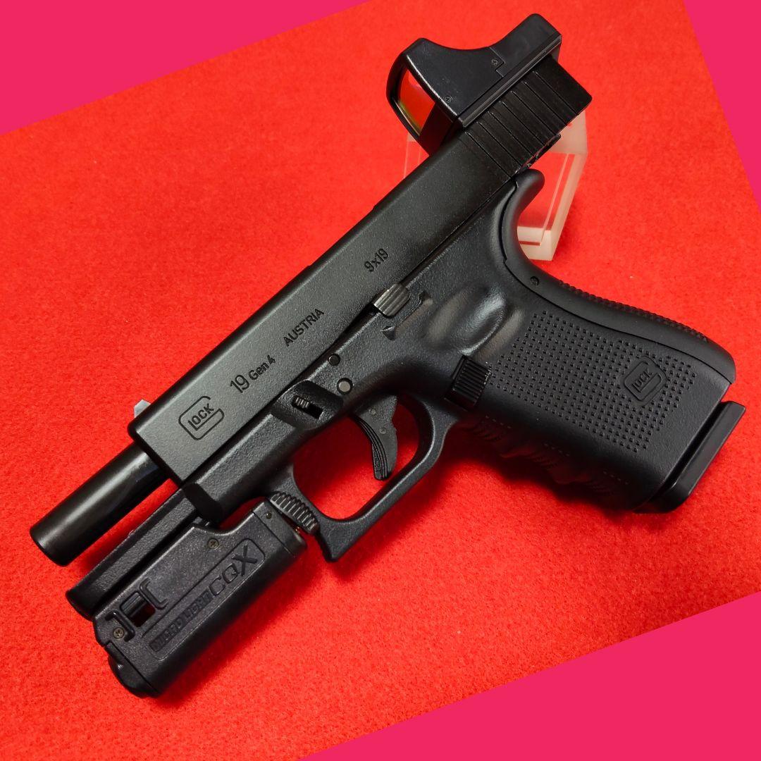 東京マルイ　グロック19 gen4 ガスブローバック　プロサイト&ライト&マグ付