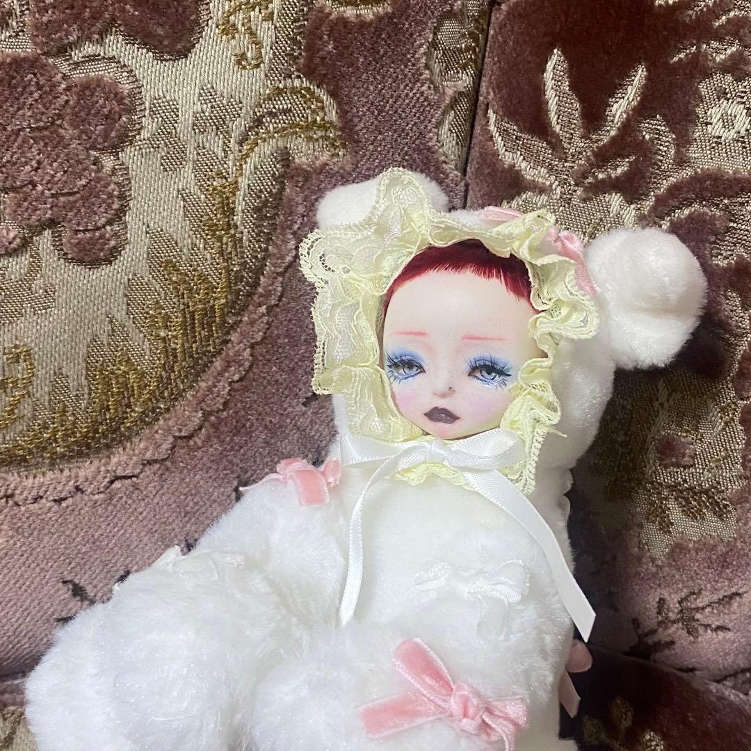 カスタムドール　オ犬ぬいcustom セリアドールヘッド