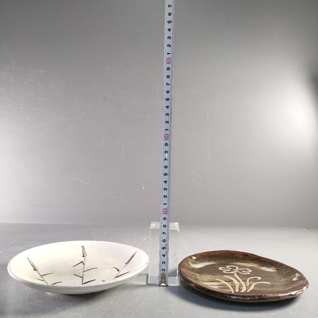 A1313-1/虎渓山 水月窯/花唐草文銘々皿10客/飾皿/菓子皿/懐石道具/