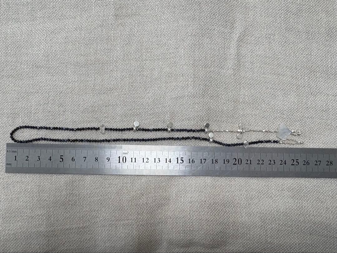 サファイア・ハーキマーダイヤモンド ・レインボームーンストーンネックレス