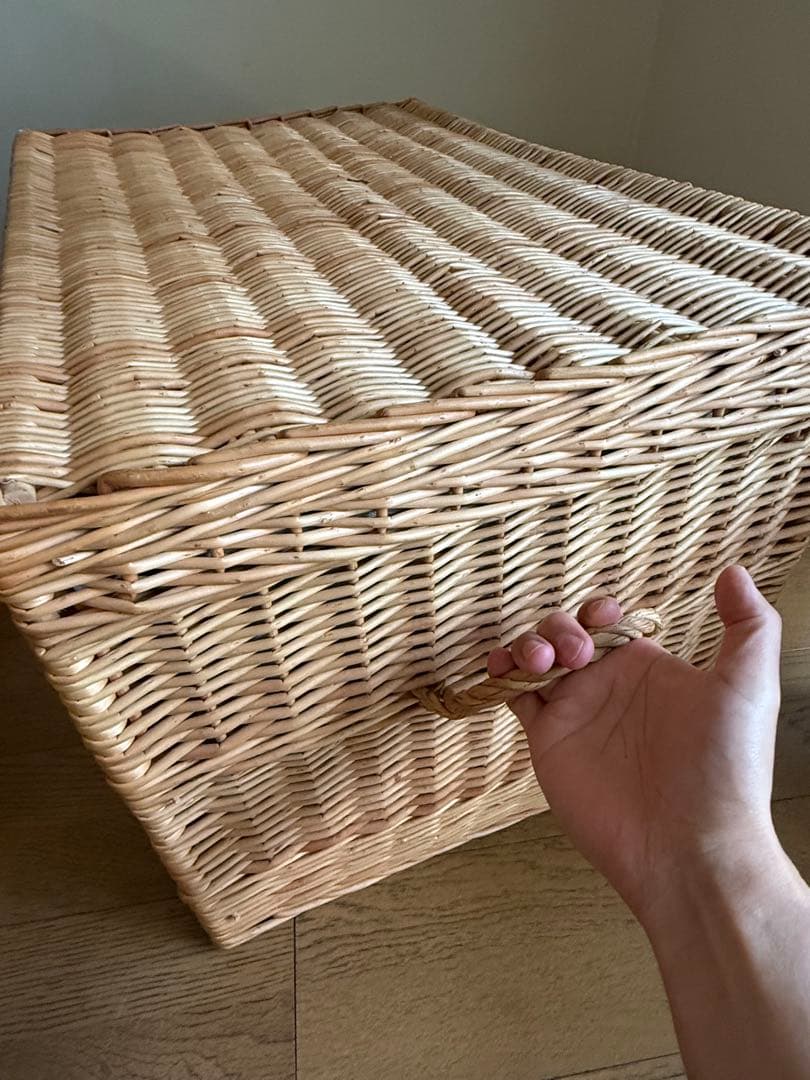 大きなウィッカーバスケット