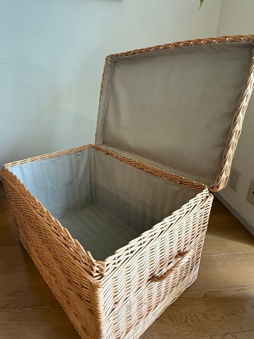 大きなウィッカーバスケット