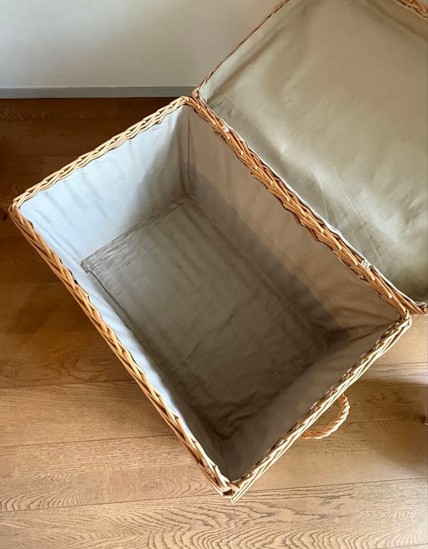 大きなウィッカーバスケット