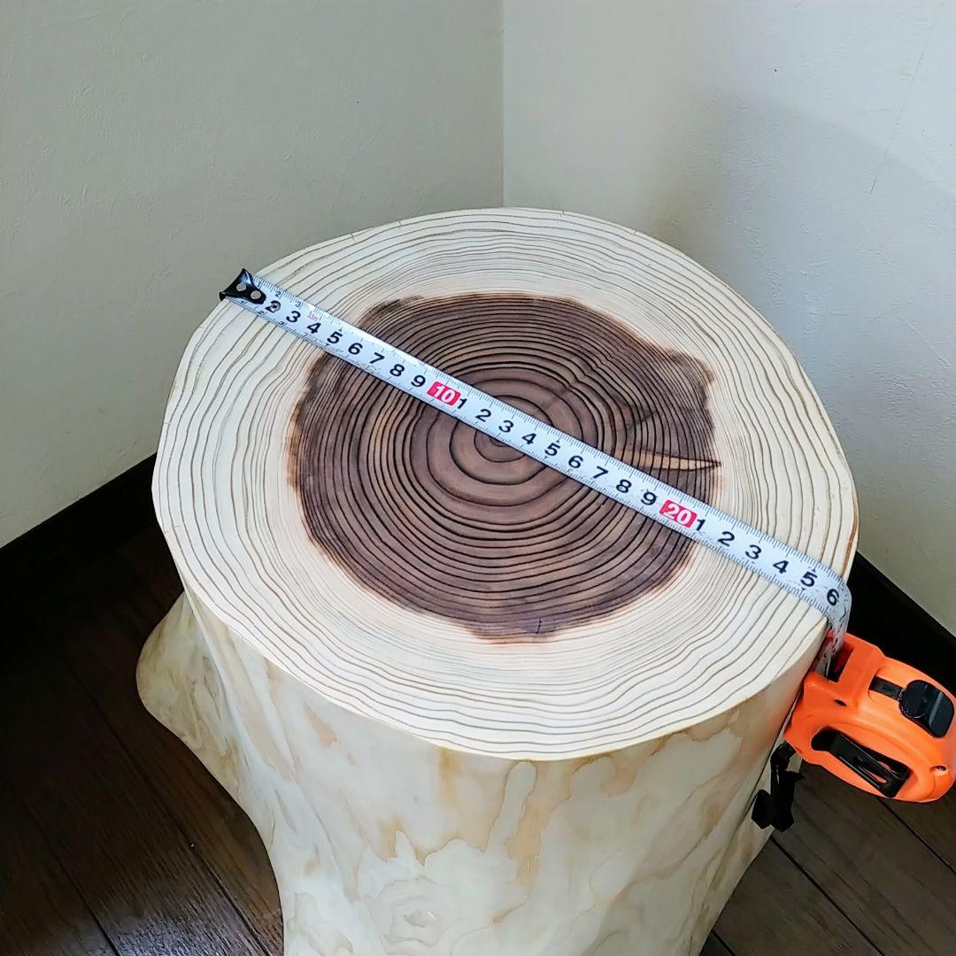 丸太スツール　丸太サイドテーブル スギ