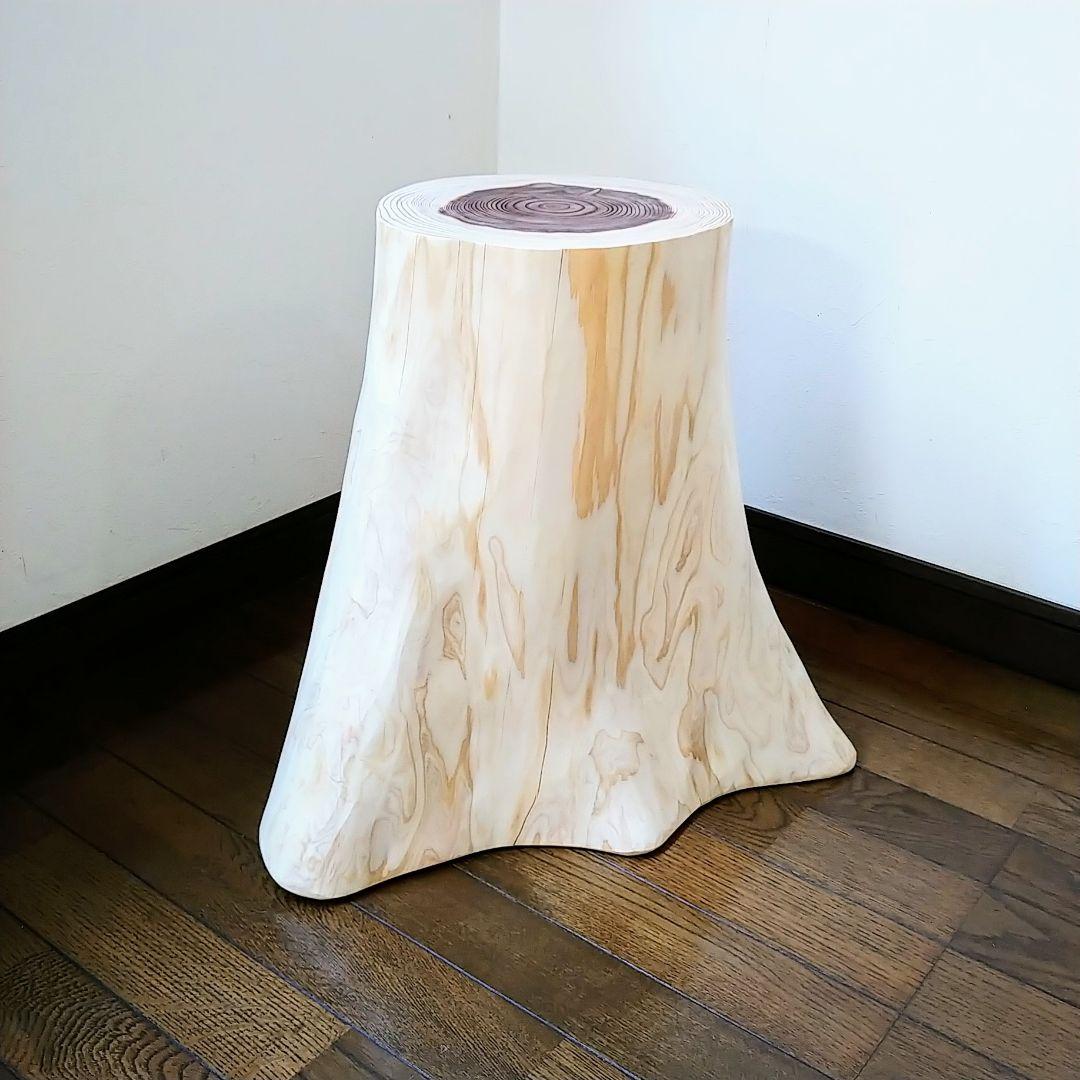 丸太スツール　丸太サイドテーブル スギ