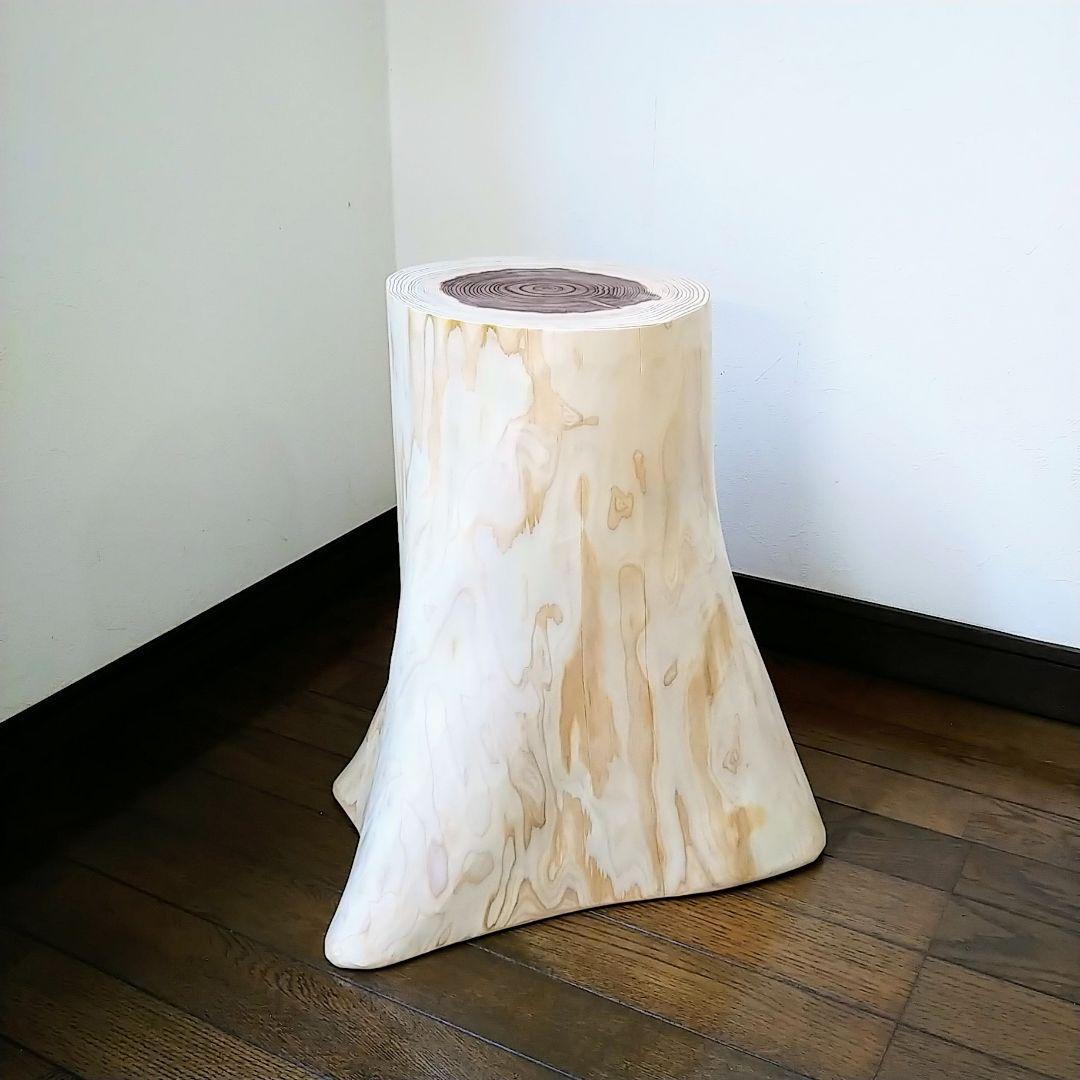 丸太スツール　丸太サイドテーブル スギ